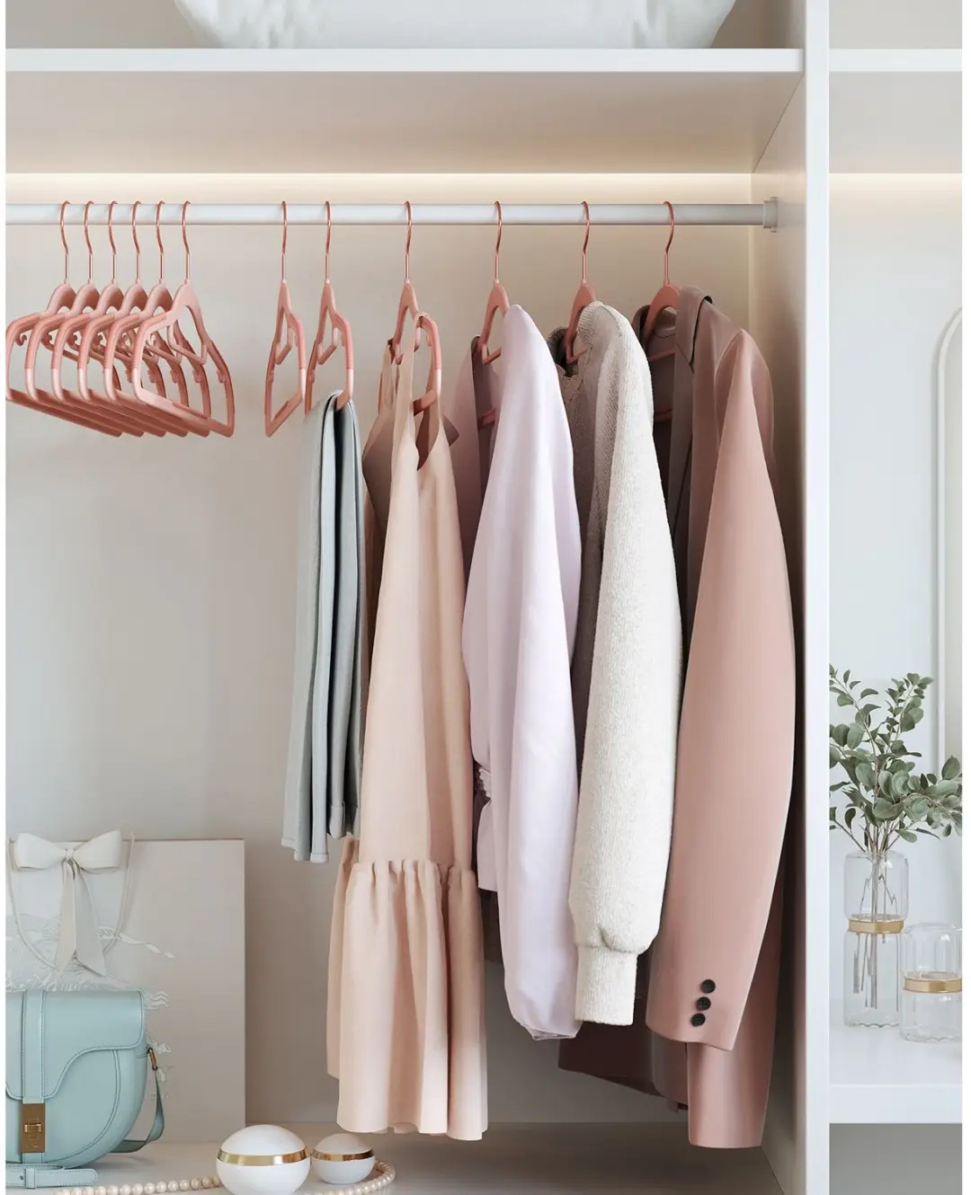 Songmics Kunststof Kledinghangers - Set van 30 - Antislip - 42cm - afbeelding 6 van 6