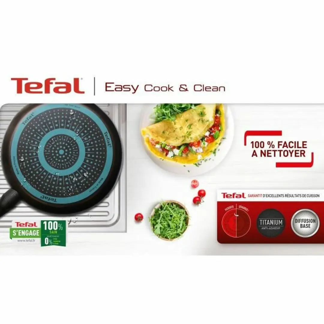Tefal B5544602 Pan + Steelpan 24cm - Zwart - afbeelding 3 van 6