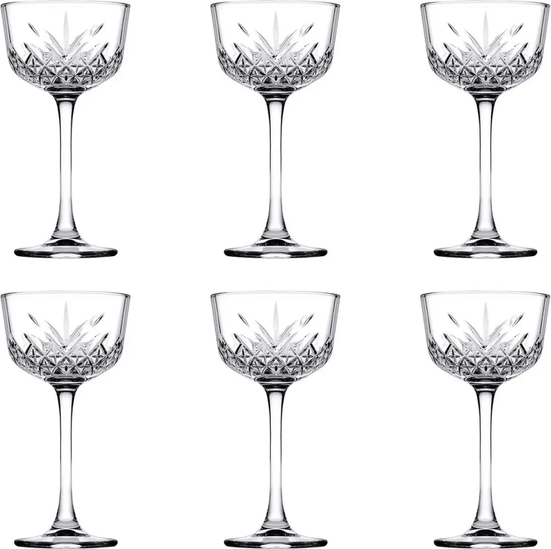 Wijnglazen, Kristallen wijnglazen Set van 6, Serie Timeless 160ml
