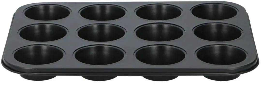 Alpina Muffinvorm 12 Vaks - 35x26,5cm - Zwart - afbeelding 4 van 5