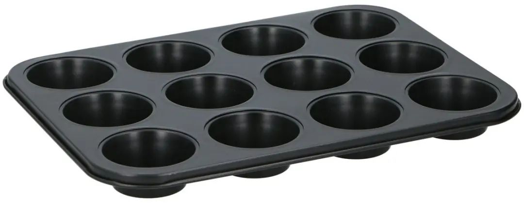 Alpina Muffinvorm 12 Vaks - 35x26,5cm - Zwart - afbeelding 3 van 5