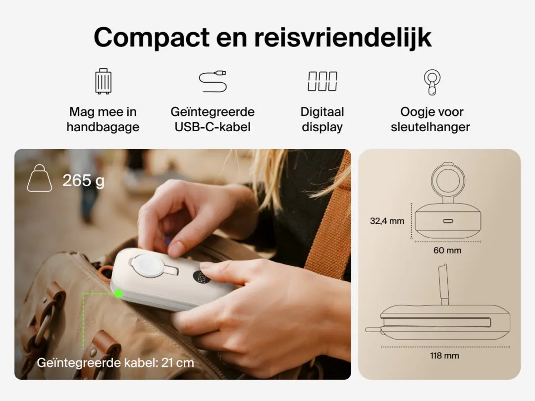 Belkin BoostCharge Pro BPD012HQSA Powerbank - Zand - afbeelding 6 van 6