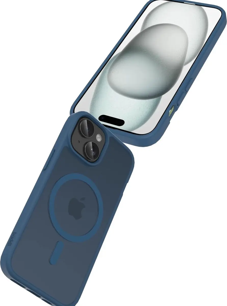 Buddi Frost Hoesje iPhone 17e/16e/15/14/13 - MagSafe - Donkerblauw - afbeelding 6 van 6