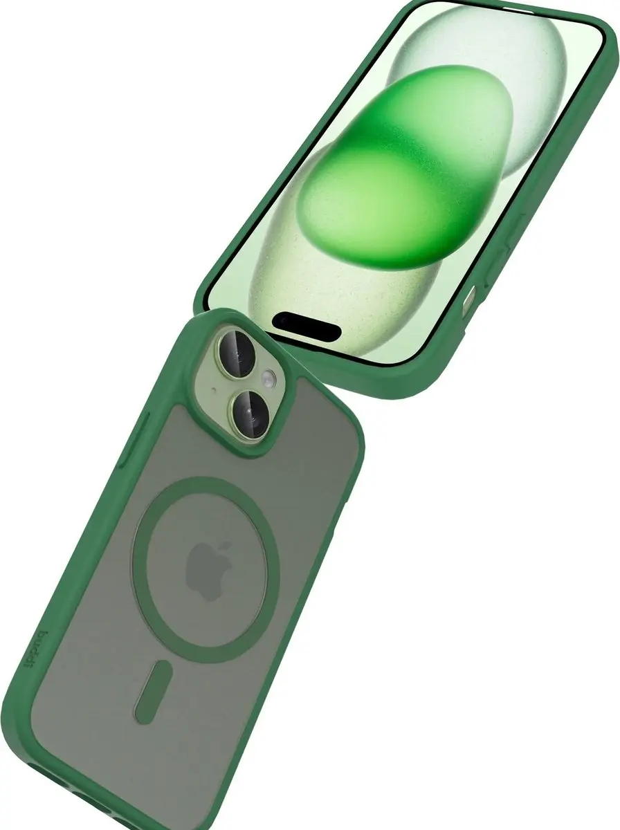 Buddi Frost Hoesje iPhone 17e/16e/15/14/13 - Mat Groen - afbeelding 5 van 6