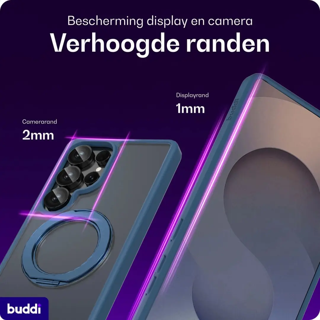 Buddi Frost Hoesje Galaxy S25 Ultra - MagSafe - Donker Blauw - afbeelding 5 van 6