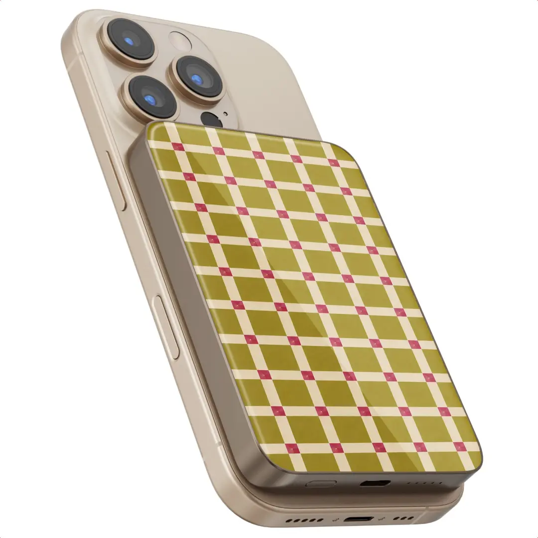Selencia Vivid Powerbank 5.000 mAh - MagSafe - Desert Gold - afbeelding 2 van 6