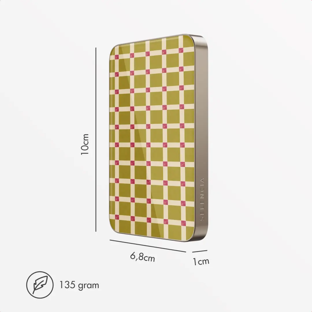 Selencia Vivid Powerbank 5.000 mAh - MagSafe - Desert Gold - afbeelding 6 van 6