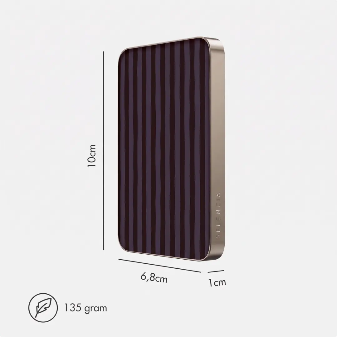 Selencia Vivid Draadloze Powerbank 5.000 mAh - Desert Gold - afbeelding 6 van 6
