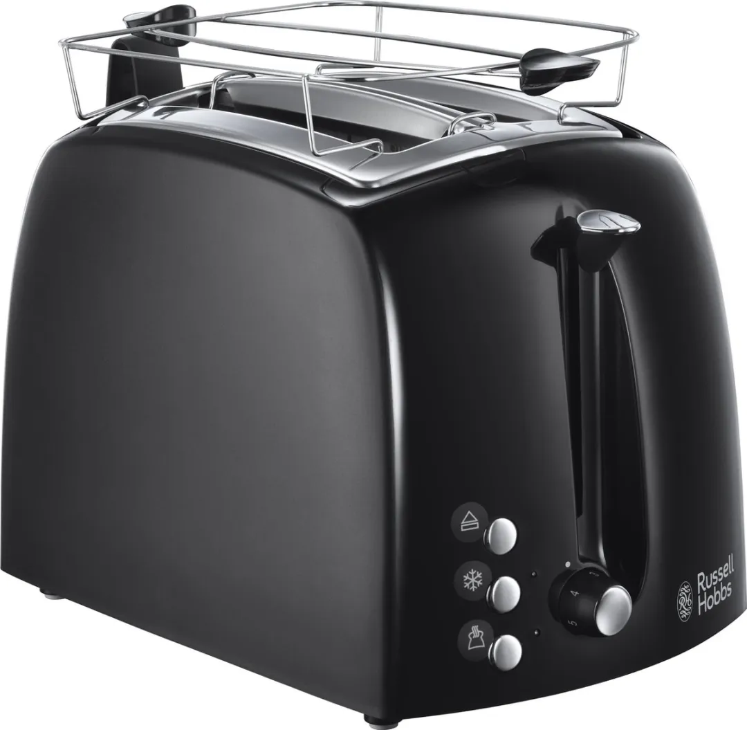 Russell Hobbs 22601-56 Textures Plus+ Broodrooster 2 Stuks - 850W - Zwart