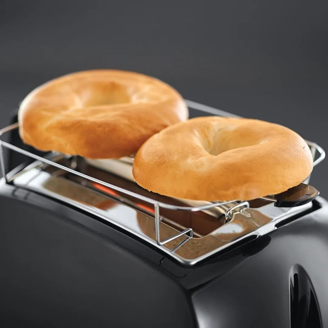 Russell Hobbs 22601-56 Textures Plus+ Broodrooster 2 Stuks - 850W - Zwart