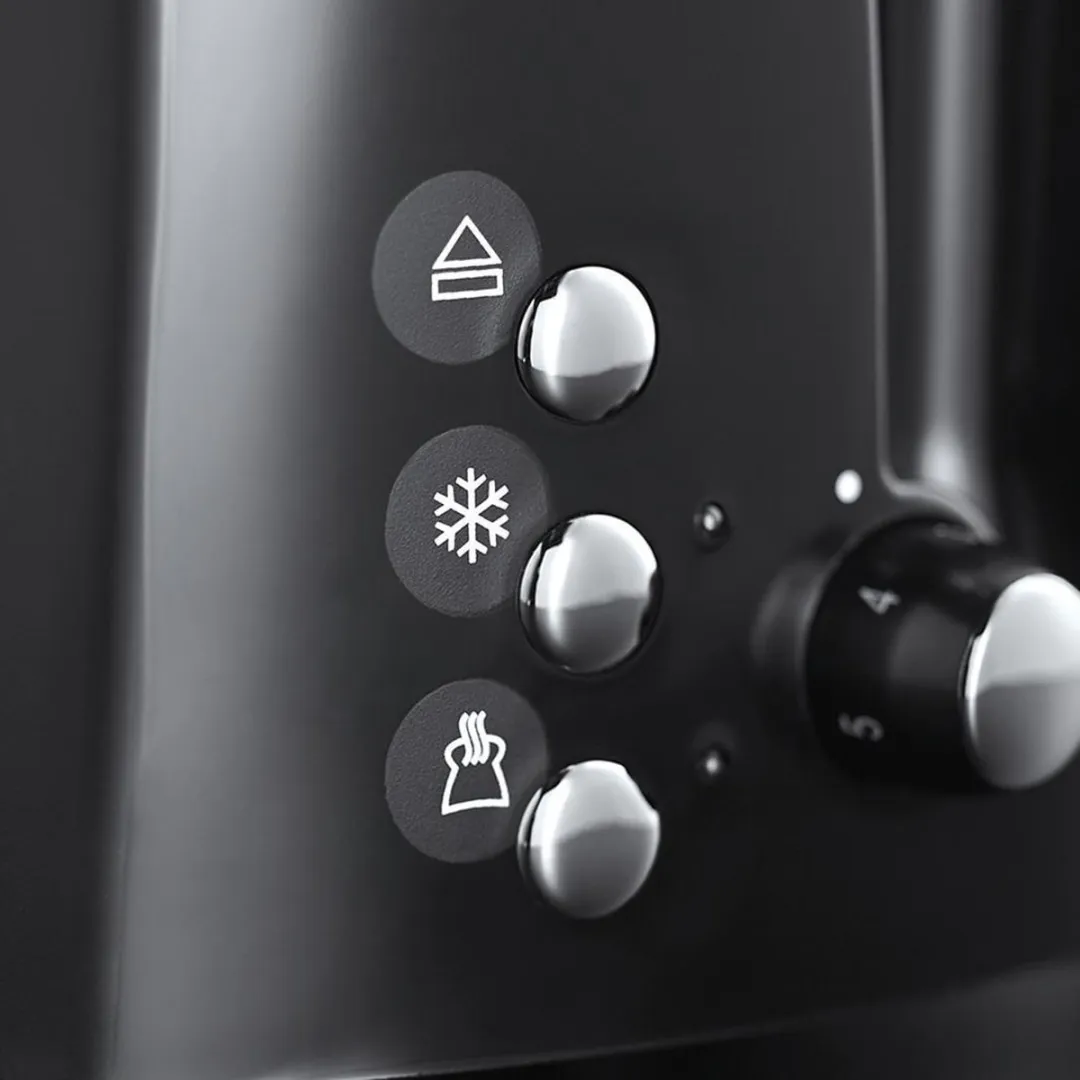 Russell Hobbs 22601-56 Textures Plus+ Broodrooster 2 Stuks - 850W - Zwart - afbeelding 6 van 6