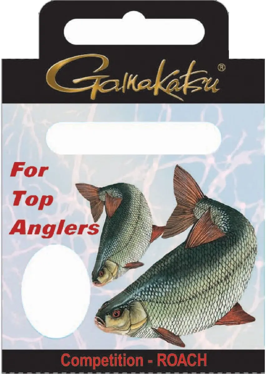 Gamakatsu 1050N Roach Onderlijn 45cm - Haakmaat 14 - 10 st - afbeelding 4 van 6