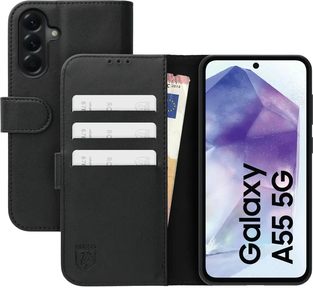 Rosso Element Modern Book Case Hoesje Galaxy A55