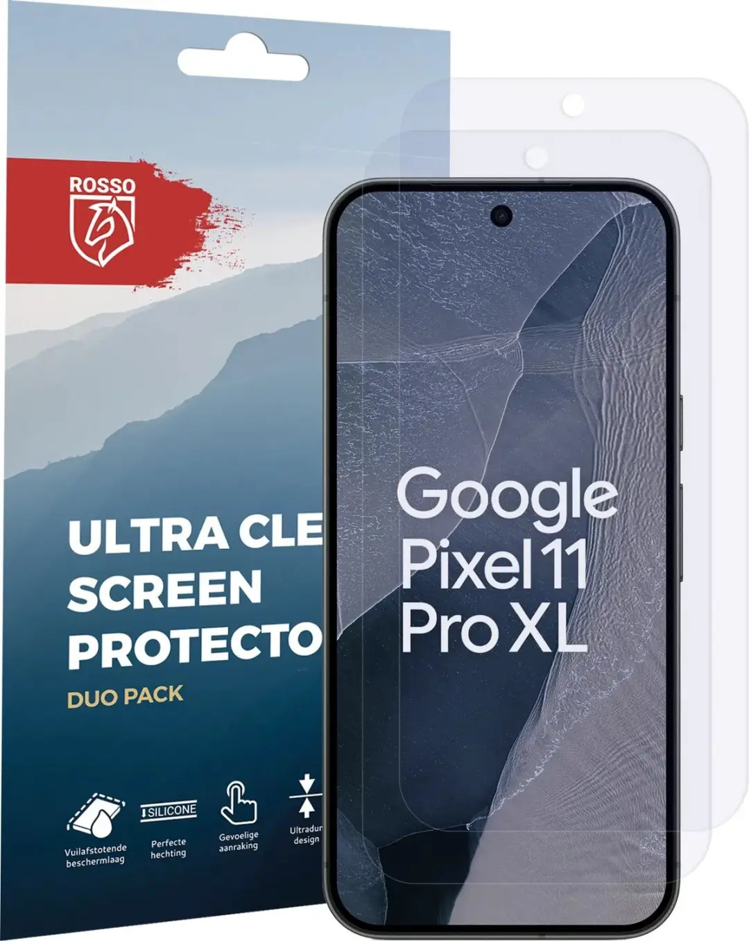 Rosso Google Pixel 11 Pro XL Screenprotector - TPU - 2 Stuks - afbeelding 3 van 6