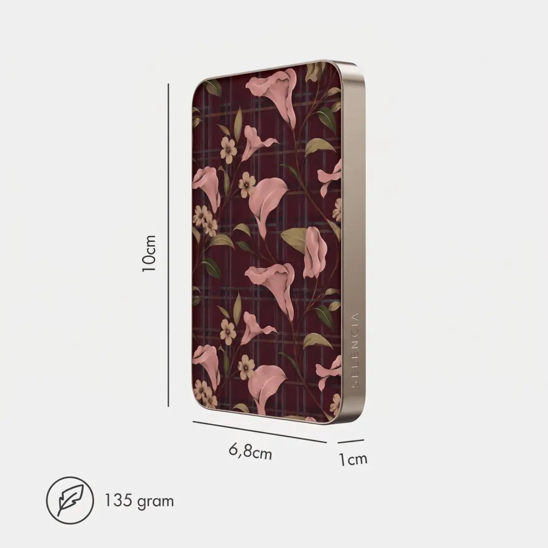 Selencia Vivid Powerbank 5.000 mAh - 15W - Autumn Muse - afbeelding 6 van 6