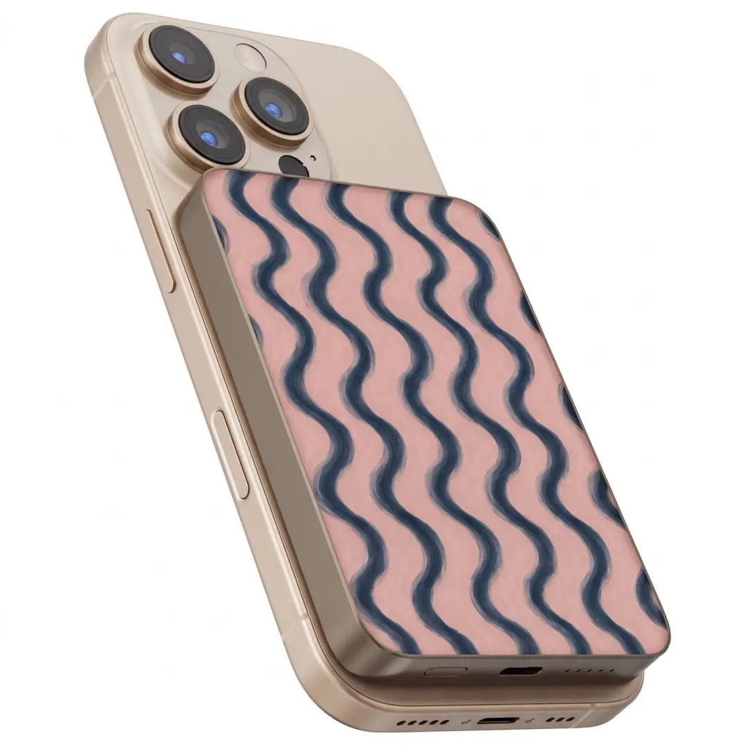 Selencia Vivid Powerbank 5000 mAh - Draadloos, MagSafe - Roze - afbeelding 2 van 6