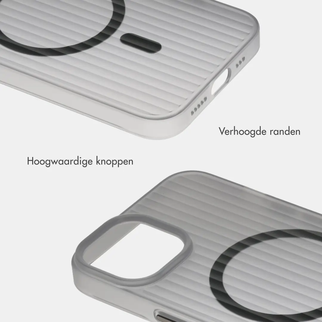 Accezz Lite Backcover Hoesje iPhone 14 MagSafe - Fluted - afbeelding 6 van 6