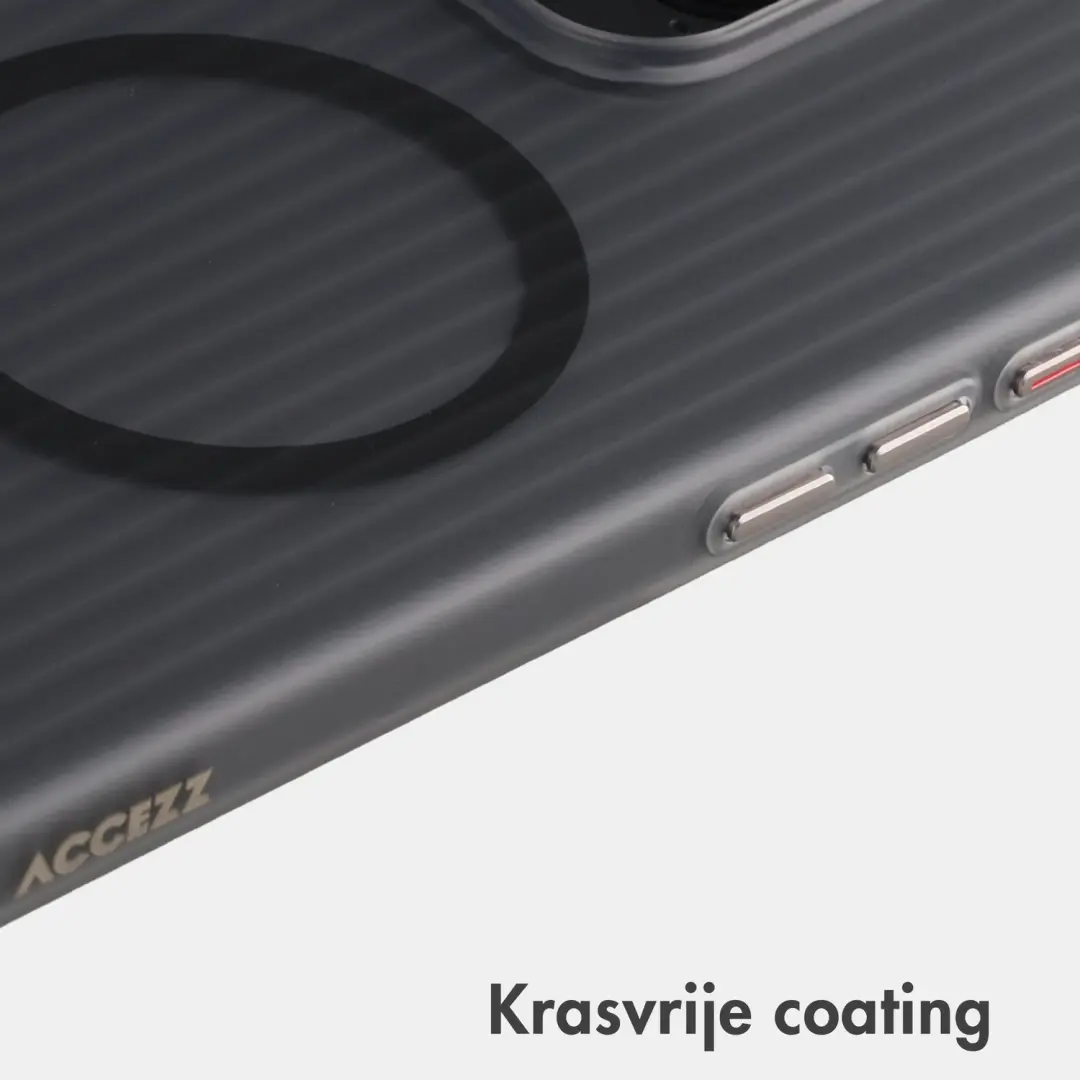 Accezz Lite Backcover iPhone 16 Pro Max - Fluted - Matte Black - afbeelding 4 van 6