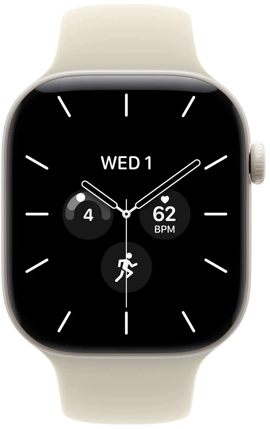 Apple Watch Series 12 46mm Cellular - Keramiek Parelwit - S/M - afbeelding 3 van 4
