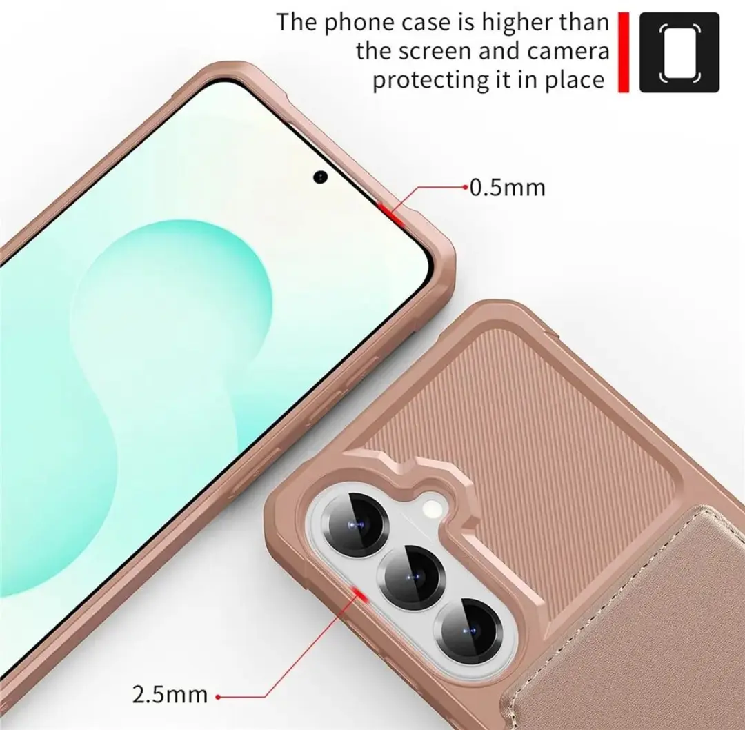 Samsung Galaxy A27 Portemonnee Hoesje - 4 Pasjes - Roze - afbeelding 6 van 6