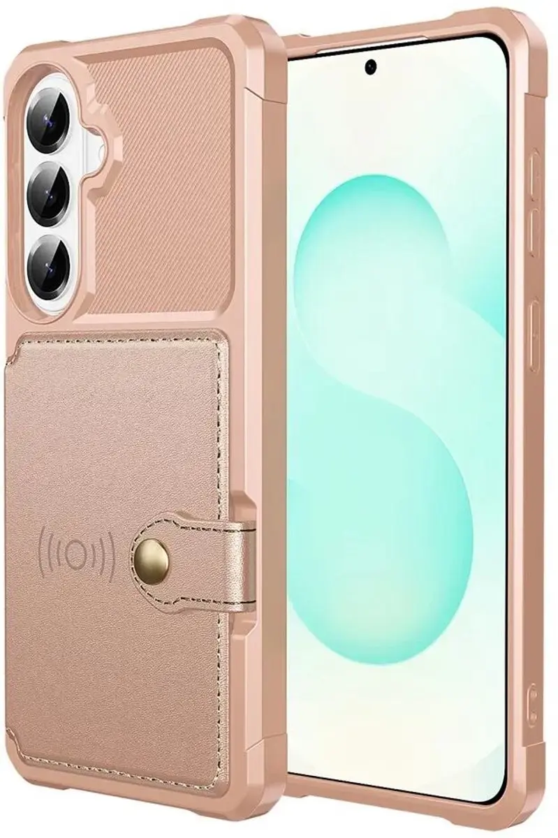 Samsung Galaxy A27 Portemonnee Hoesje - 4 Pasjes - Roze - afbeelding 5 van 6