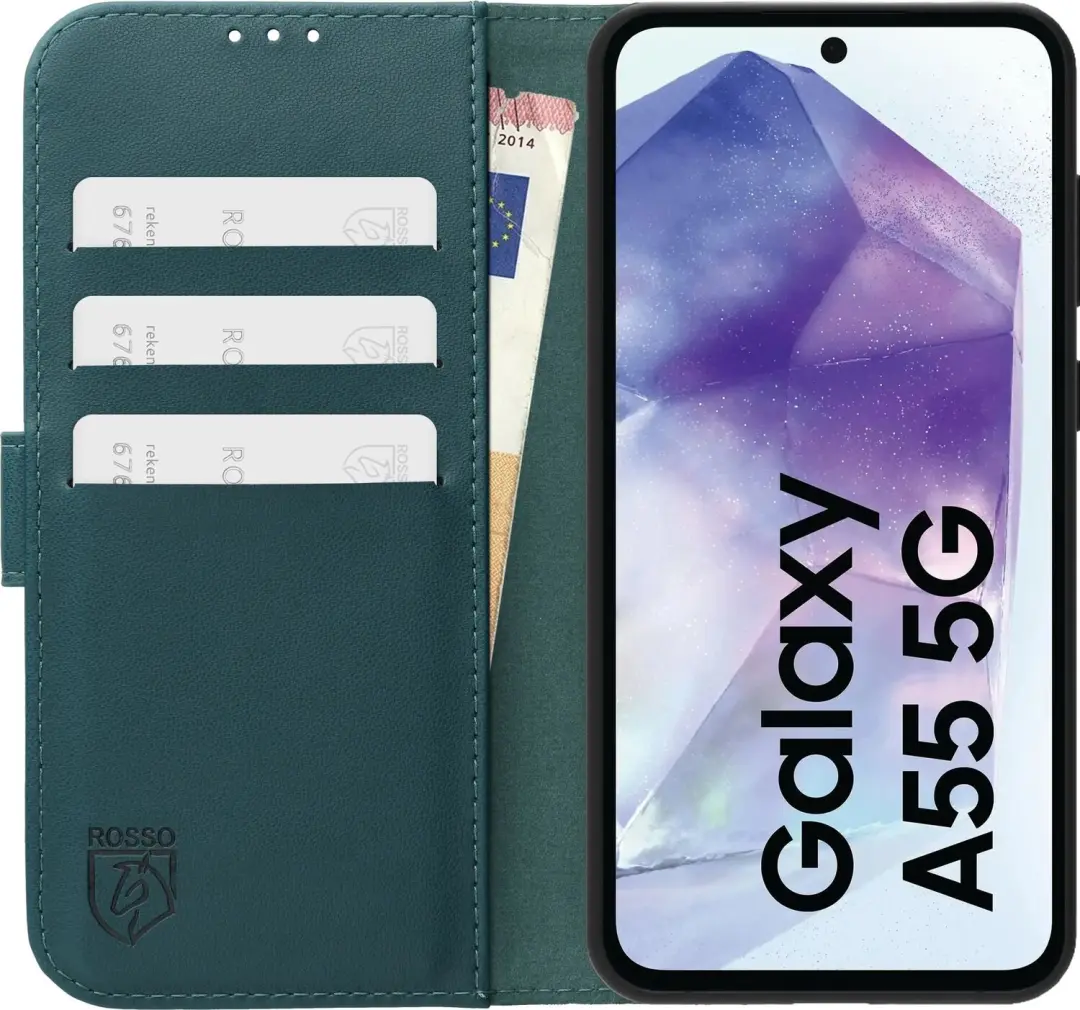 Rosso Element Modern Hoesje Samsung Galaxy A55 - Groen - afbeelding 5 van 6