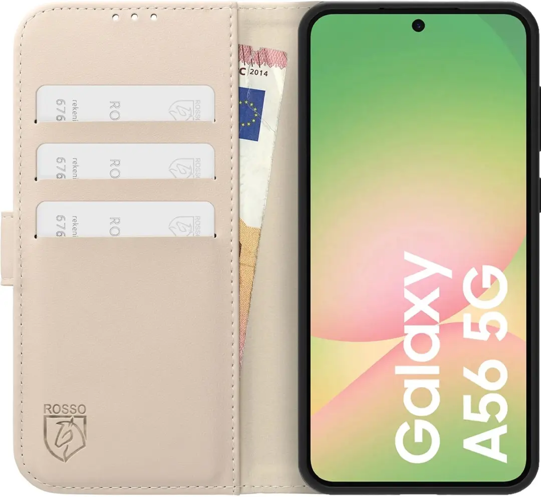 Rosso Element Modern Hoesje Samsung Galaxy A56 - Beige - afbeelding 3 van 5