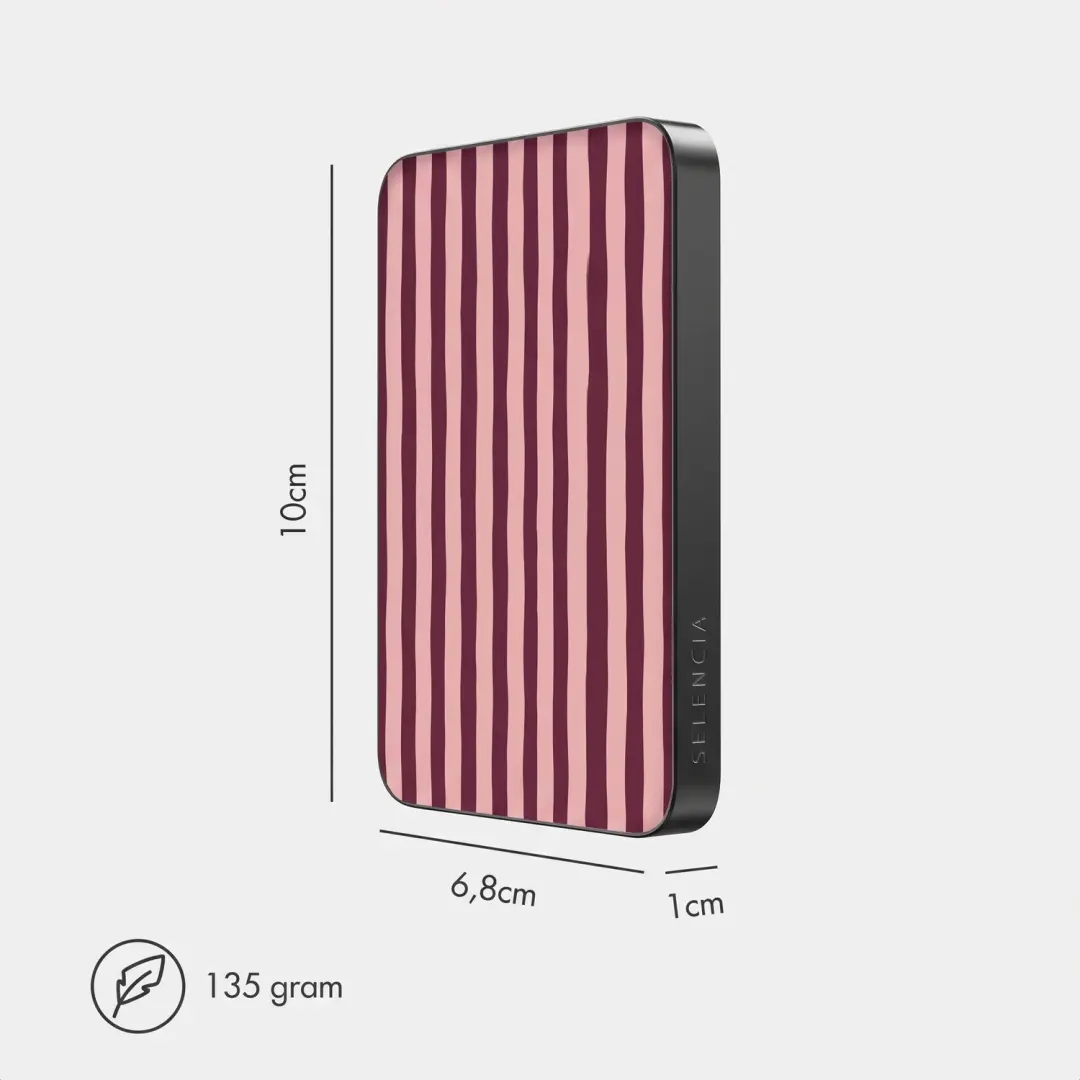 Selencia Vivid Powerbank 5000mAh - 15W - Roze - afbeelding 6 van 6