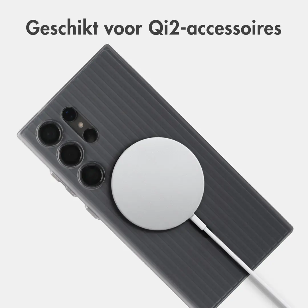 Accezz Lite Backcover Samsung Galaxy S24 Ultra - Matte Black - afbeelding 3 van 6
