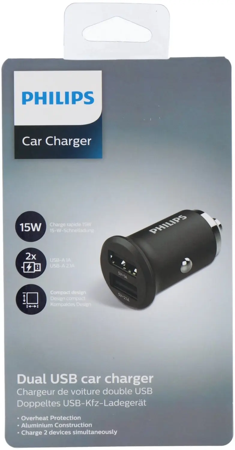 Philips DLP2520/04 Autolader 3,1A Dual USB