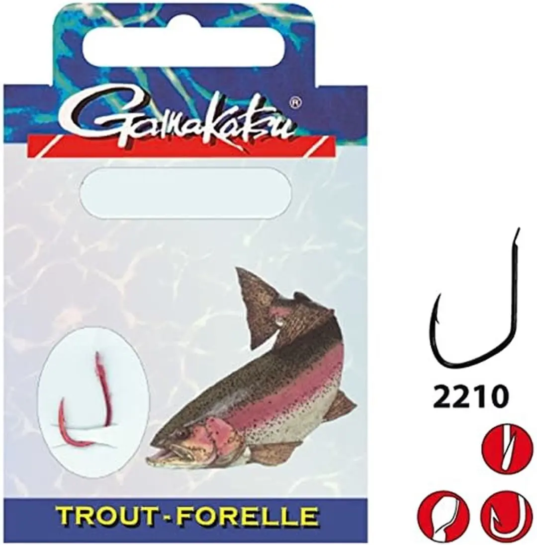 Gamakatsu Onderlijnen Forel 2210R 120cm (10 pcs)