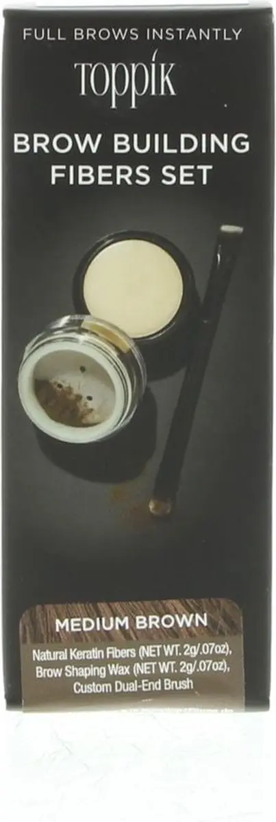 Toppik Brow Building Fibers Set - Lichtbruin - 2g - afbeelding 5 van 5