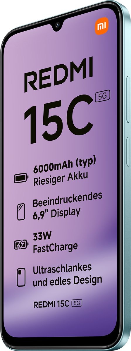 Xiaomi Redmi 15C - 5G - 4GB/128GB - Groen