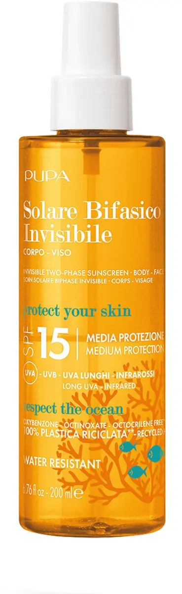 Pupa Multifunction Invisible Two-Phase Sunscreen SPF 15