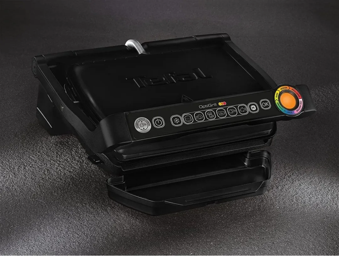 Tefal OptiGrill GC7058 Contactgrill - 2000W - Zwart