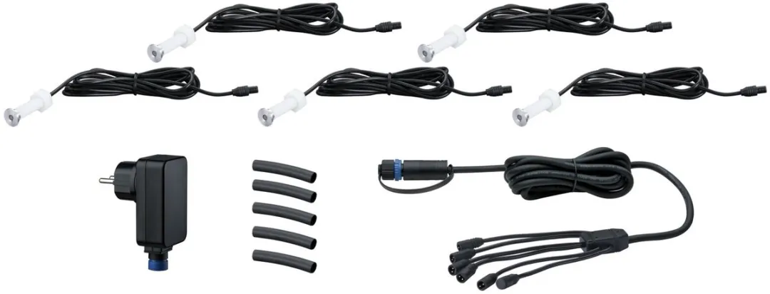 Paulmann Plug & Shine Zigbee 3.0 LED Grondinbouwlamp MicroPen - 5x0,2W - Zilver