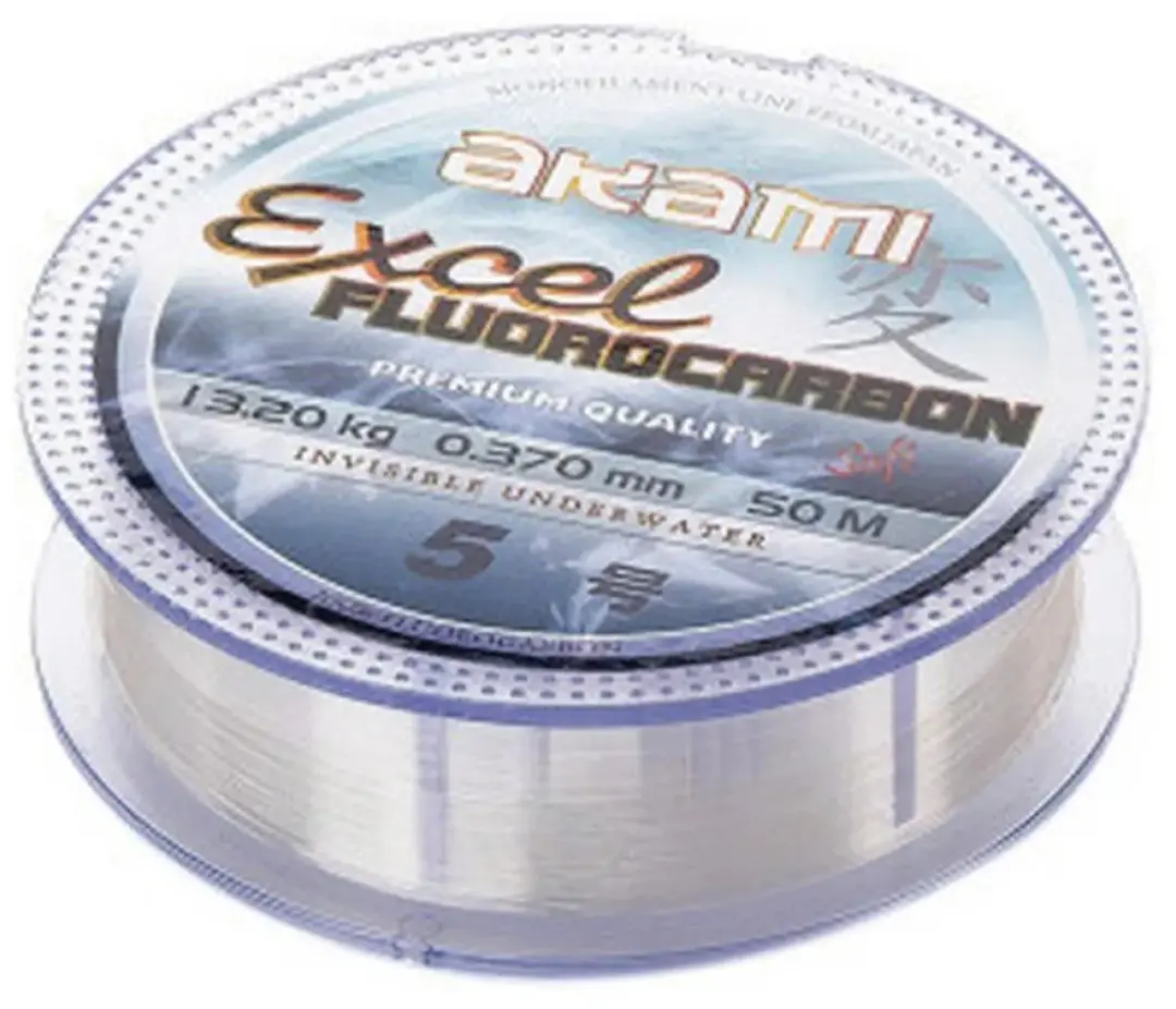 Akami Excel Flurocarbon 50 M Transparant 0.285 mm