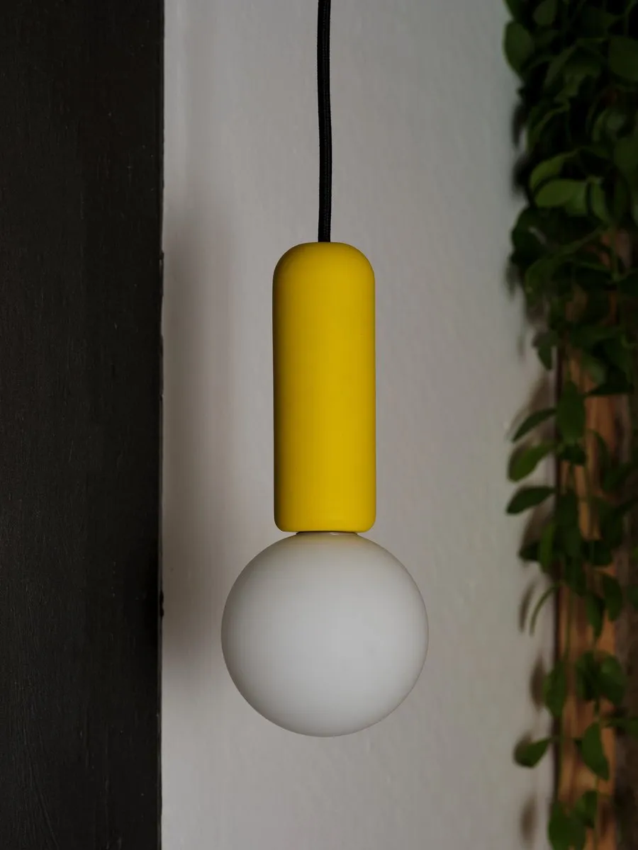 Osram Decor Beton Mic Hanglamp G9 - 100mm - Geel - afbeelding 6 van 6
