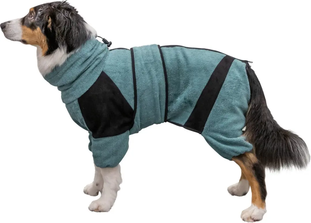 Trixie Honden Badjas - Petrol - 54cm - afbeelding 5 van 6