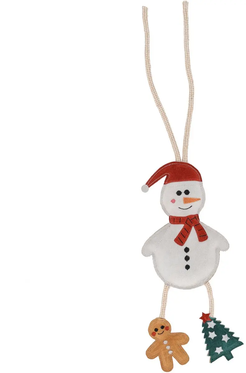 QHP PAARDENSPEELGOED KERST SNOWMAN Wit