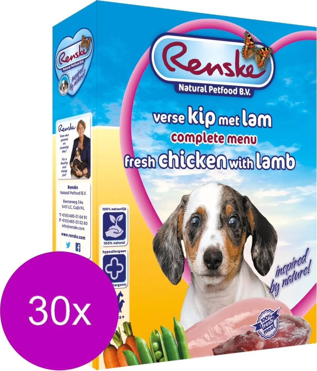 Renske Hondenvoer Puppy - 30 x 395g