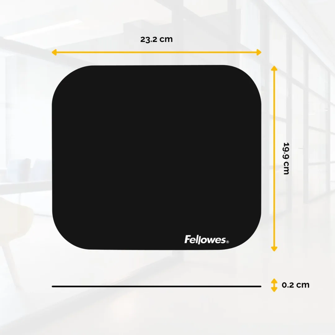 Fellowes Muismat Premium 58024 - Zwart