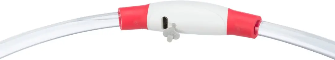 Trixie Flash Lichthalsband USB Oplaadbaar - 65cm - Rood - afbeelding 2 van 6