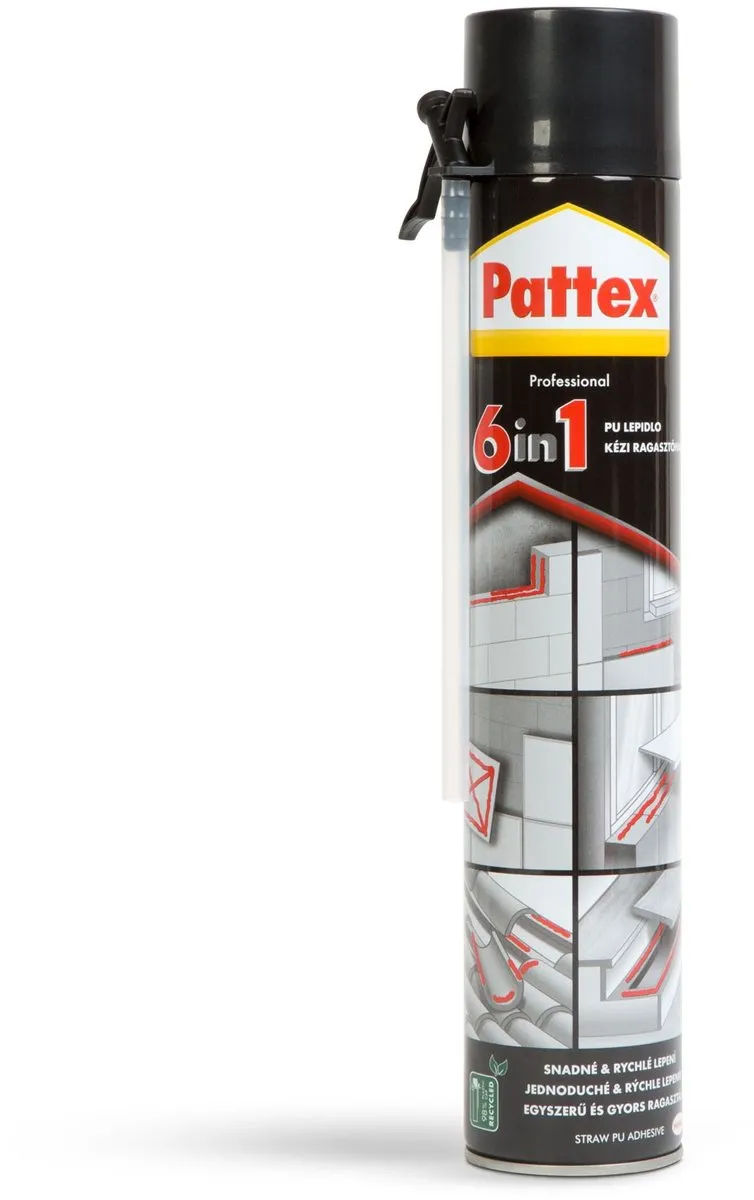 Pattex 6-in-1 PUR Montageschuim 750ml