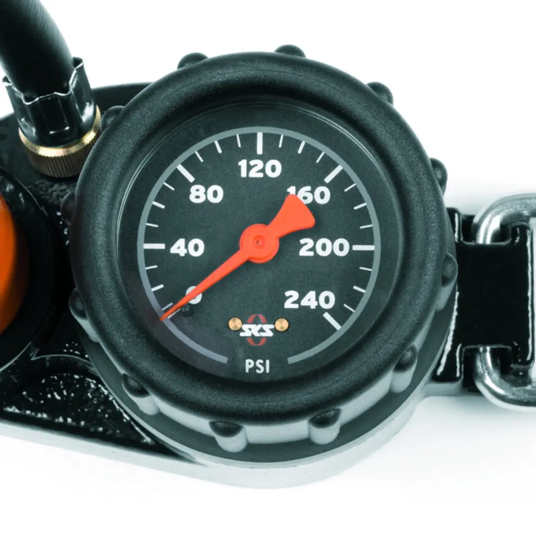 SKS Rennkompressor Fietspomp - 16 Bar - Zwart/Oranje - afbeelding 6 van 6