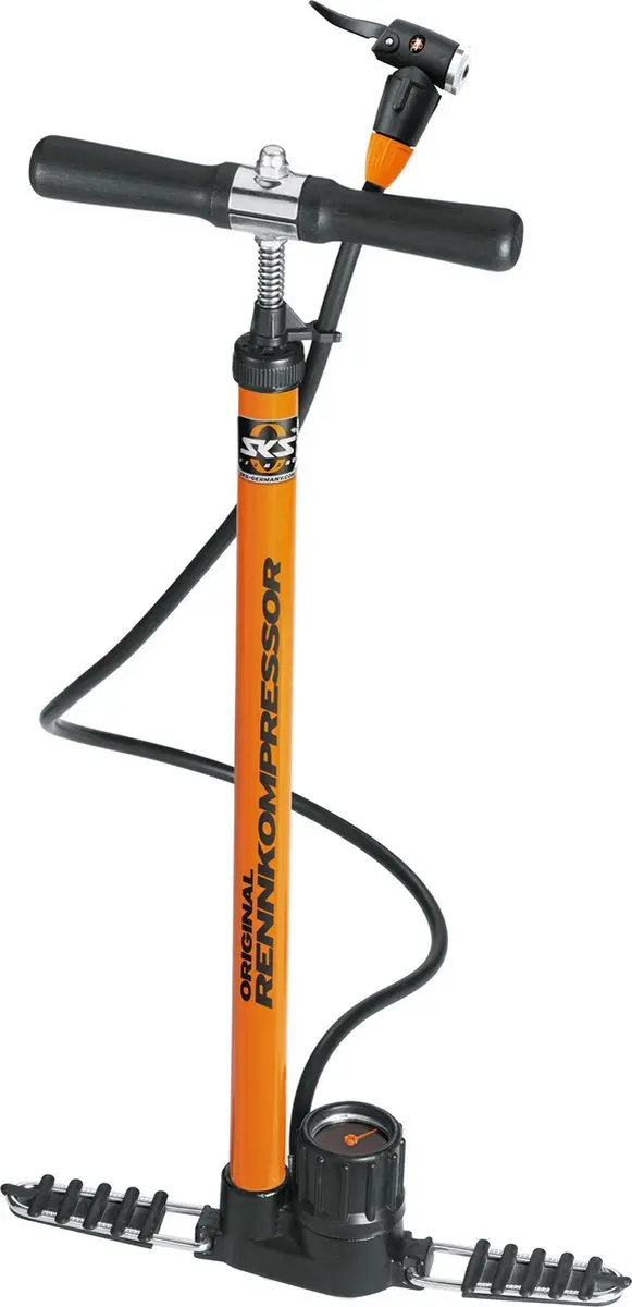 SKS Rennkompressor Fietspomp - 16 Bar - Zwart/Oranje - afbeelding 2 van 6