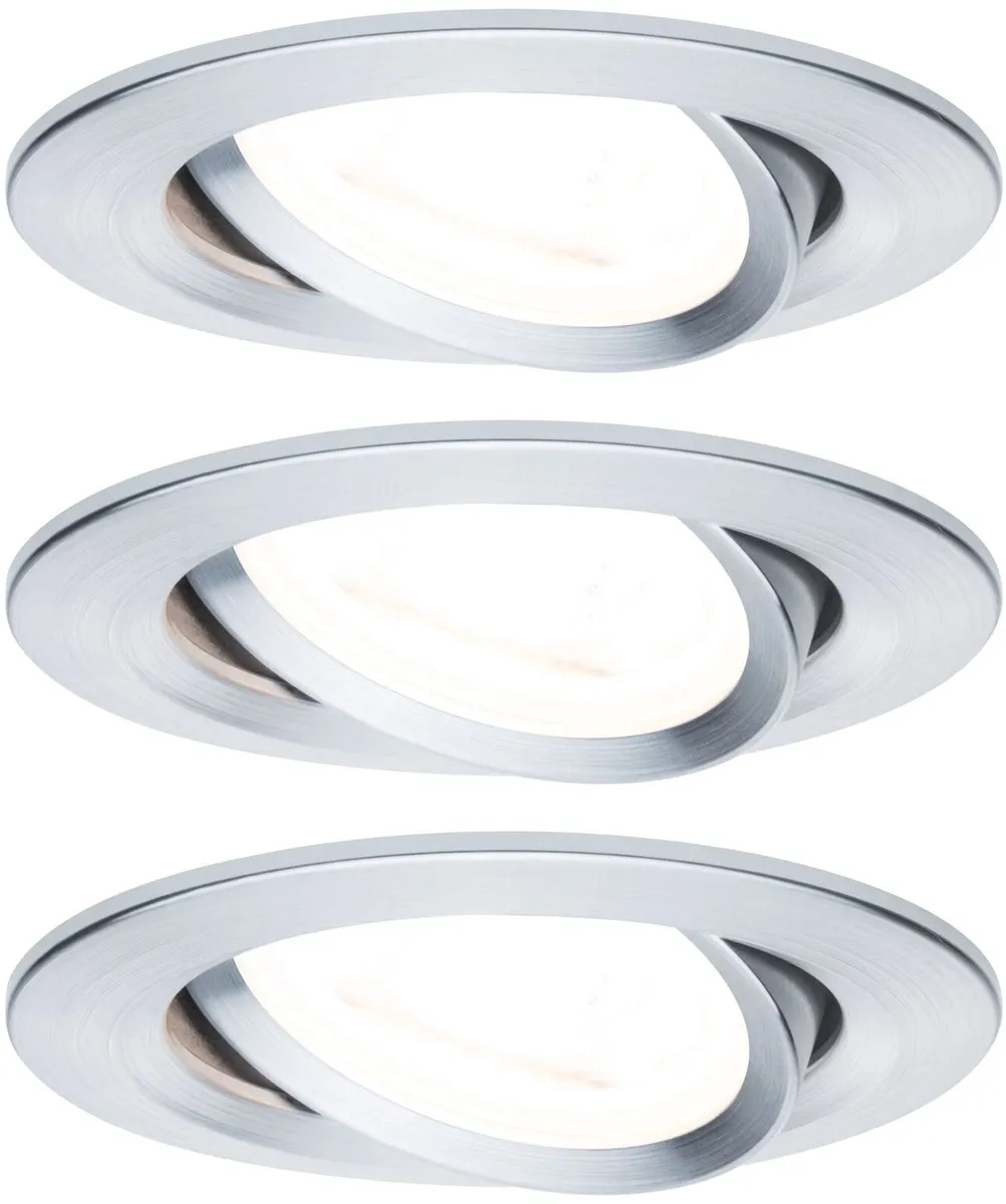 Paulmann Nova Basisset LED-inbouwlamp 3x6,5W 460lm 2700K - 3 Stuks