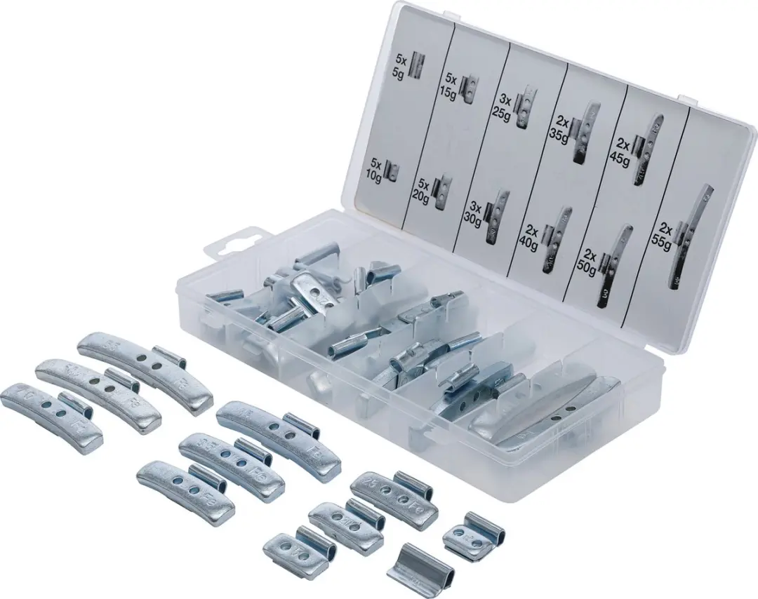 BGS technic Balanceergewichten Assortiment 36-delig