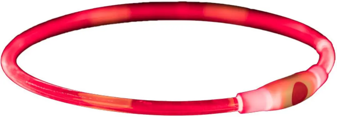 Trixie Lichtgevende Halsband USB Oplaadbaar - Rood - afbeelding 5 van 6