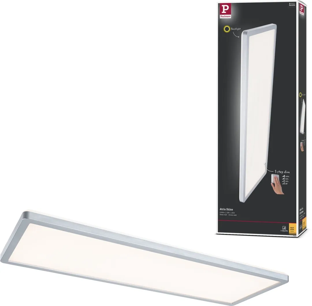 Paulmann Atria Shine LED-paneel 22W 1800lm 3000K
